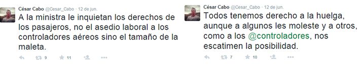 Captura tuiteros César Cabo