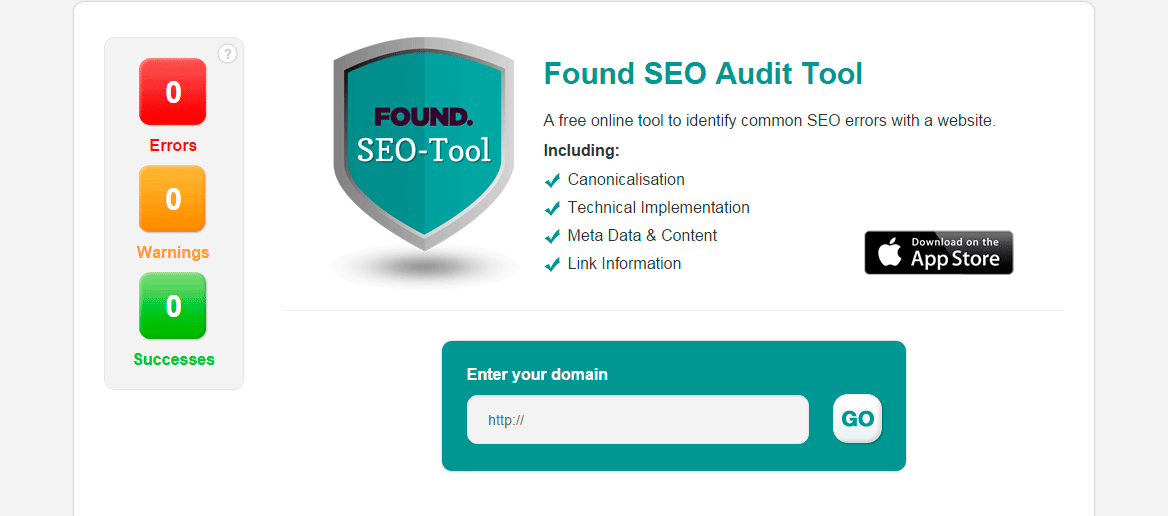 Found SEO Audit Tool