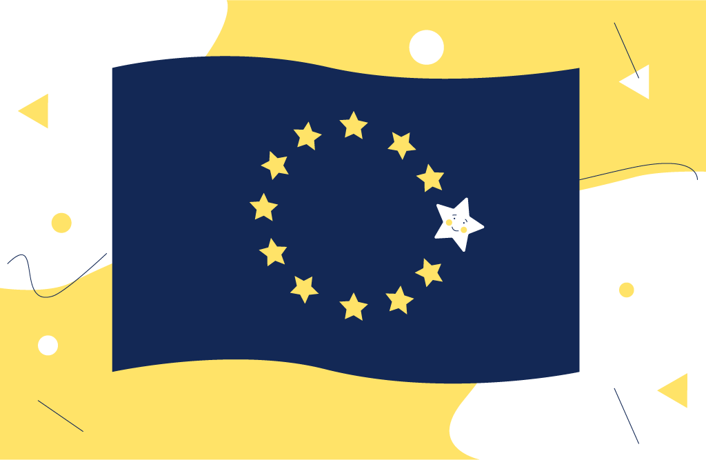 eu flag with highlighted star
