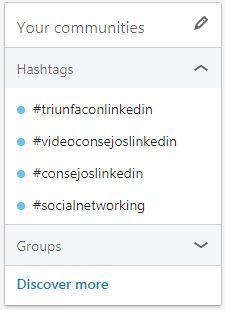 LinkedIn hashtags - Your-communities - Discover more